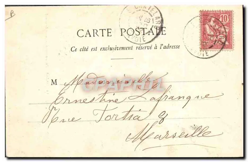 Les Bauges (Savoie) - Le Châtelard - Frauen im Arbeitskleid - Rückseite