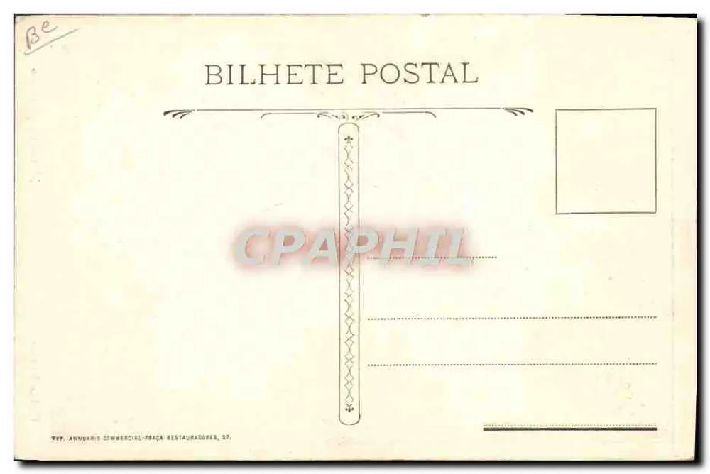 Cabo Verde — Monstro porcino — Annuario Comercial, Praça Restauradores, Dt. - Rückseite