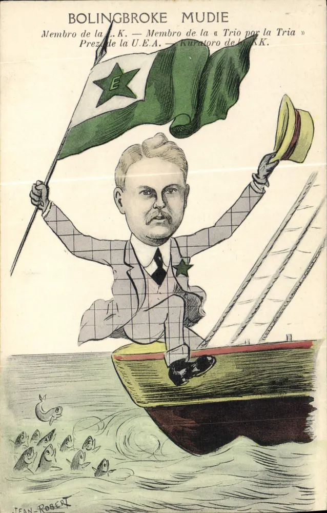 Bolingbroke Mudie — karikatura polityczna — Jean-Robert - Awers