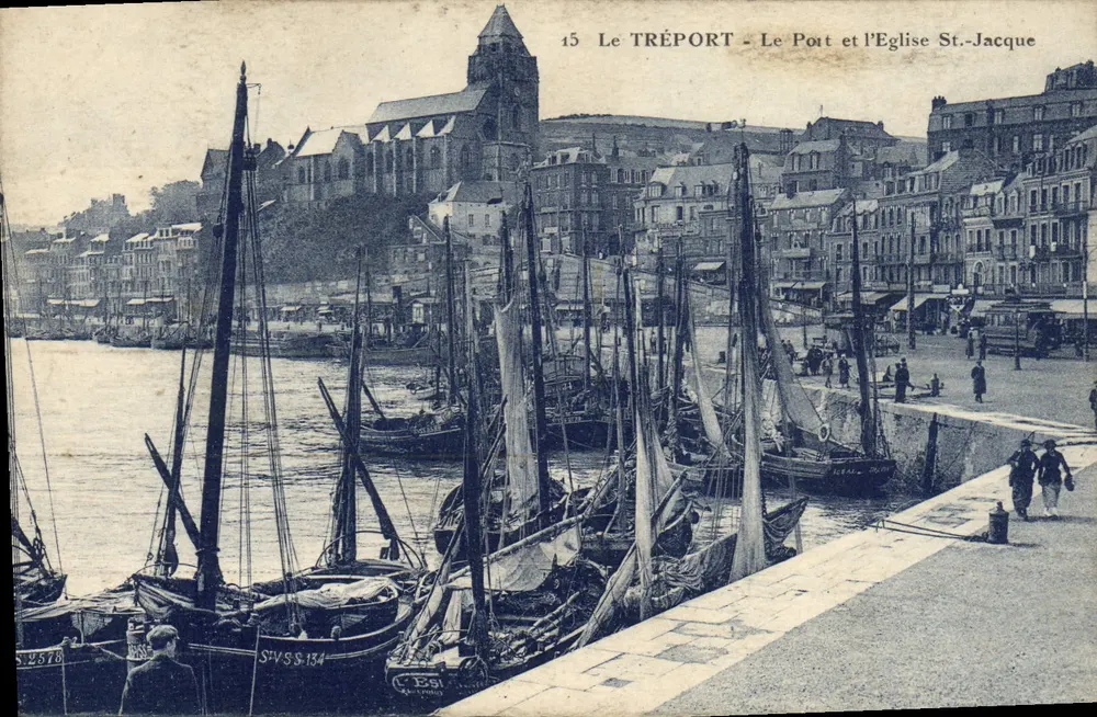 Le TRÉPORT - Der Hafen und die Kirche St.-Jacque — Verlag SIVSS, Nr. 15 - Vorderseite