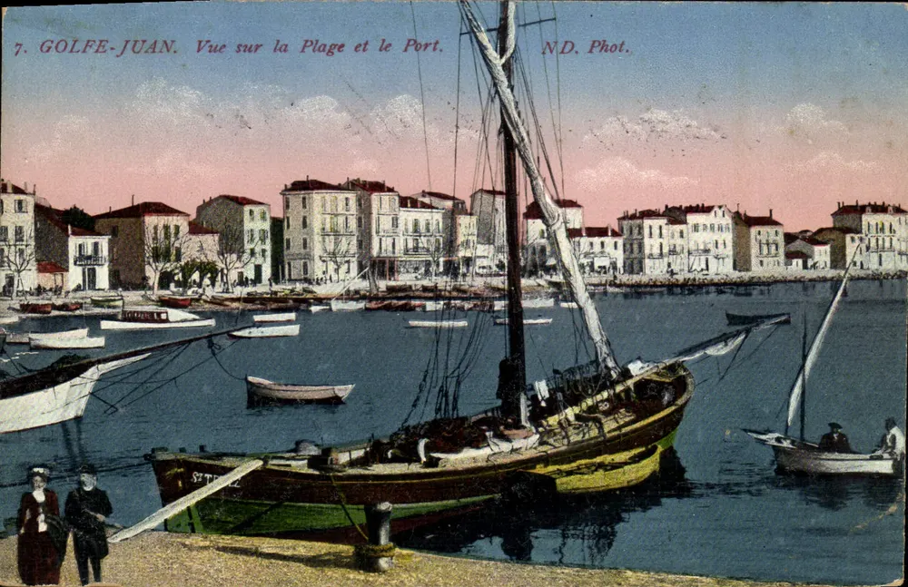 Golfe-Juan — Ansicht der Strand und des Hafens — ND. Phot. - Vorderseite