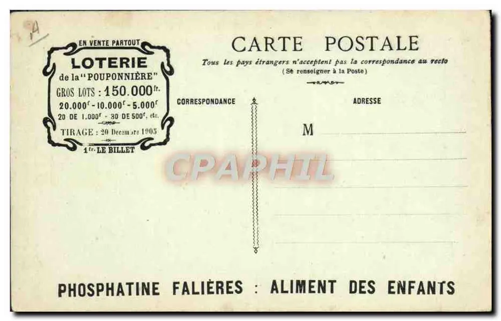 Fünf Kinder am Tisch — Szene der Pouponnière — Agence Fournier, 14, rue Etienne-Marcel, PARIS - Rückseite