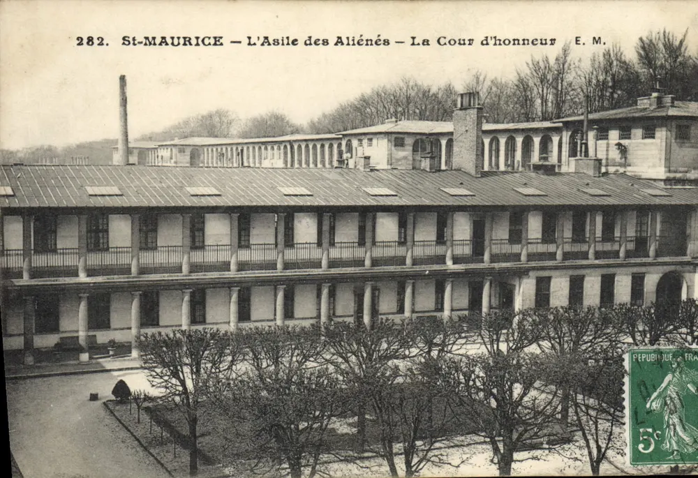 St-Maurice — Das Irrenhaus — Der Ehrenhof — E. M. - Vorderseite