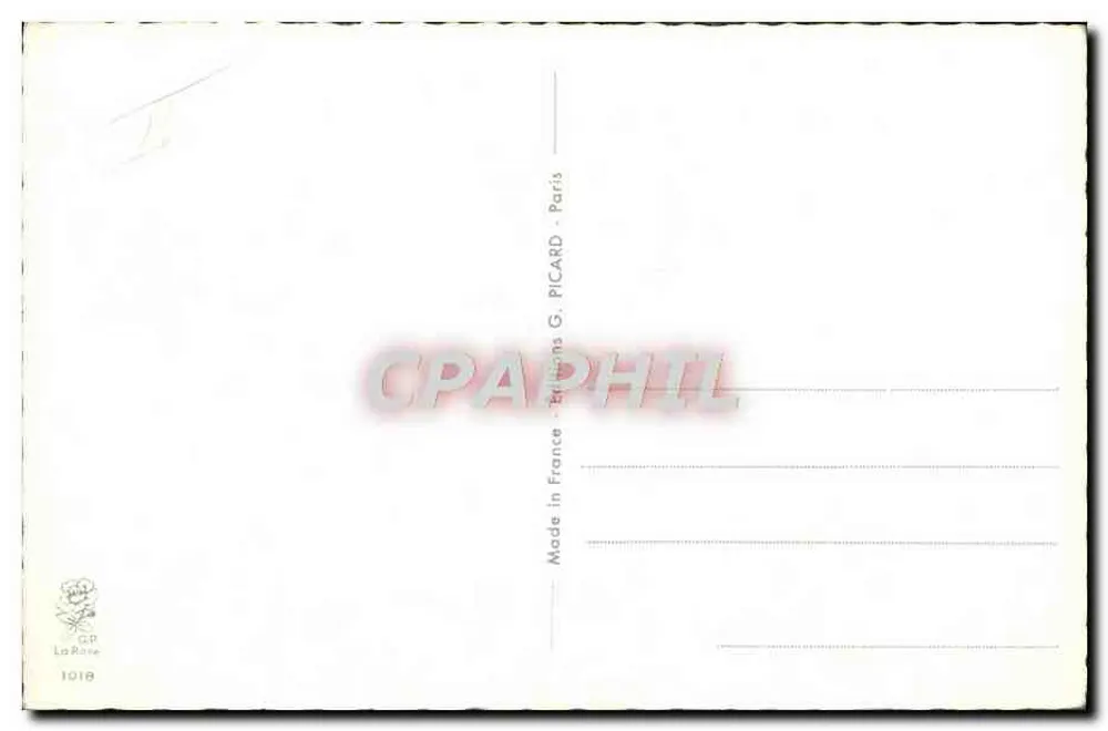 Concierge — caricatura humorística — G. Picard, n° 1018 - Verso