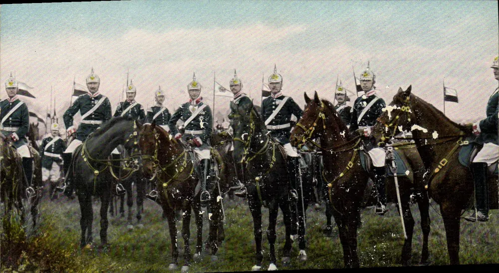 Die imperialen deutschen Armee — Der imperiale Prinz mit seiner Garde — 2084.3 - Vorderseite