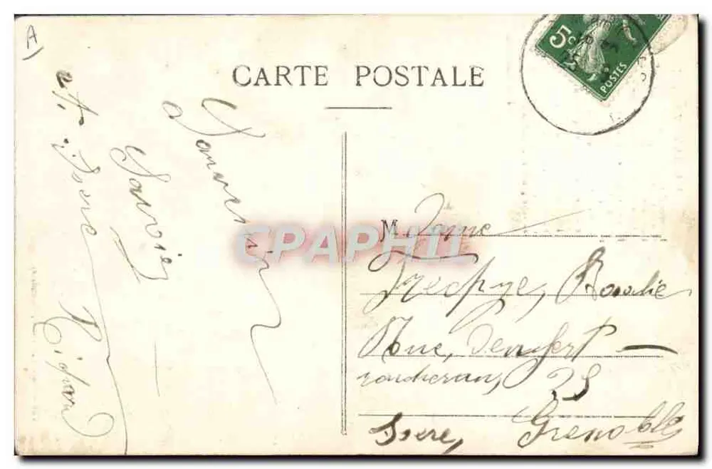 A Savoyarde — poema de J.-M. Héritier — Coleção E. Grand, n° 290 - Verso