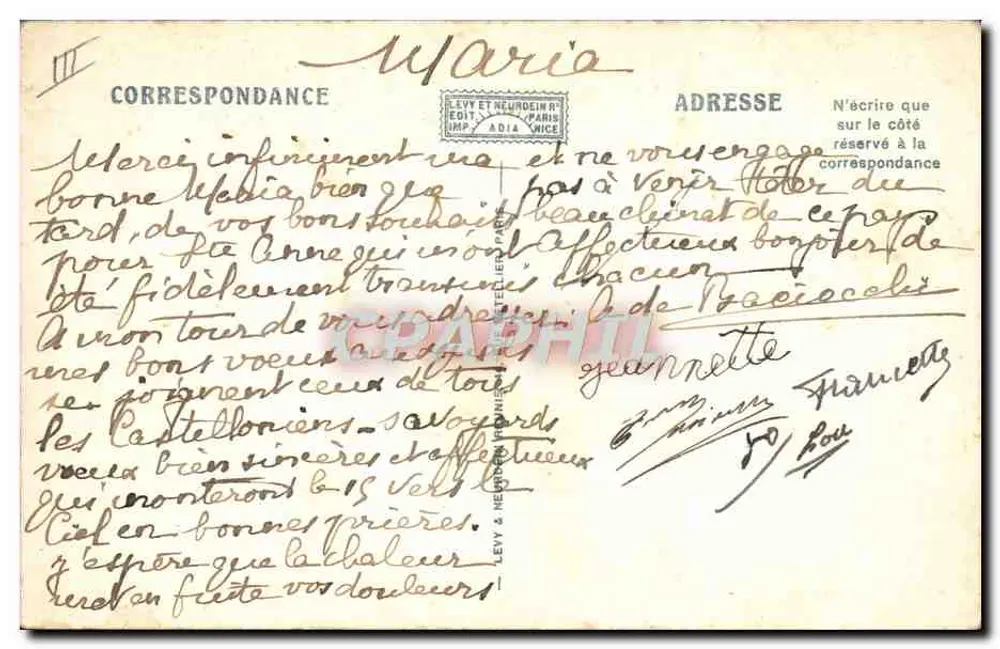 Trajes de Savoie — LL. n°49 - Verso