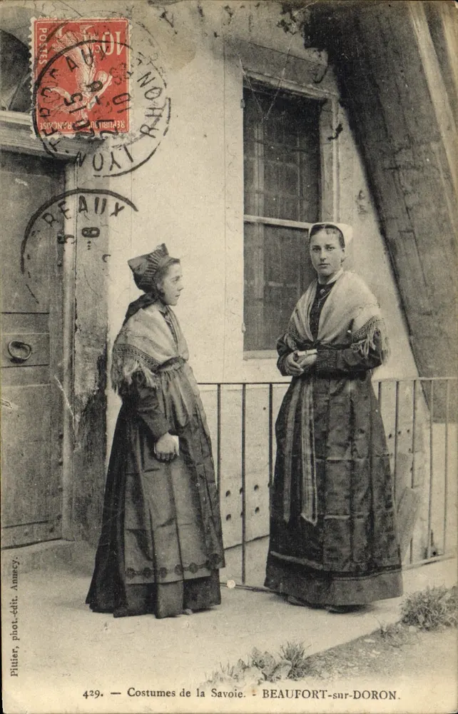 Kleidung der Savoie — Beaufort-sur-Doron — Piltier, Foto-Verlag Annecy, Nr. 429 - Vorderseite