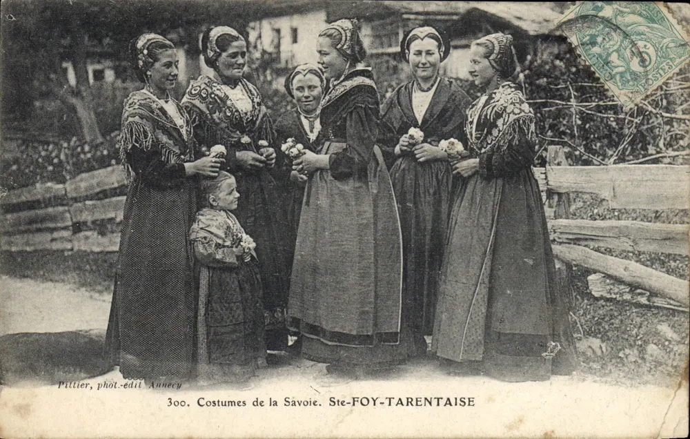 Trachten der Savoyen — Ste-Foy-Tarentaise — Pilltier, phot.-edit. Annecy, n°300 - Vorderseite