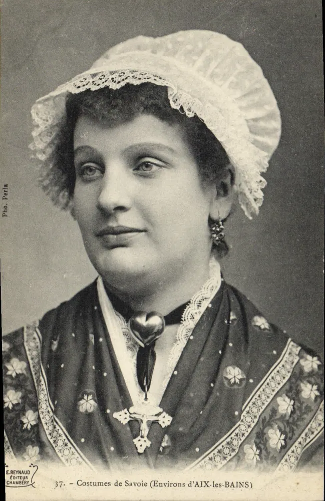Savoyardische Kleidung — Um Aix-les-Bains — E. Reynaud, Verleger, Chambéry, n°37 - Vorderseite