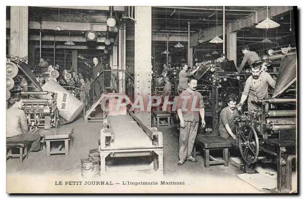 Druckerei Marinoni — Druckwerkstatt von Le Petit Journal - Vorderseite