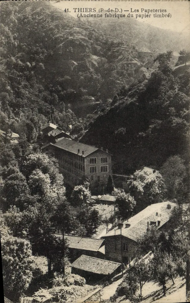 Thiers (P.-de-D.) — Les Papeteries (Ancienne fabrique du papier timbré) - Vorderseite