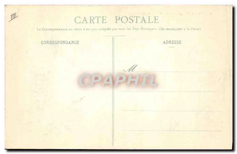 Castelo e Papelaria de Sorel-Moussel — vista com lago e chaminé — Ch. Foueault, editor, Dreux - Verso