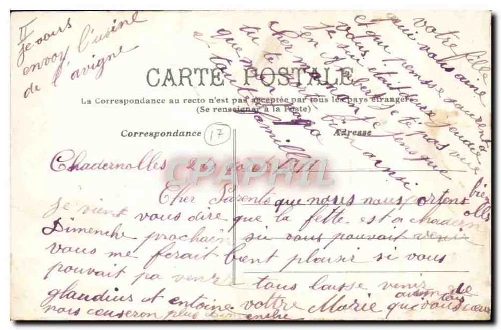 Marsac - Papierkarnia Lavigne — nieznany wydawca, nr 110 - Rewers