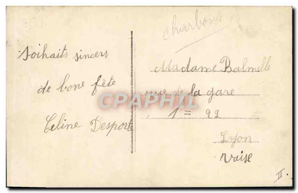 Menina jogando no telefone — cartão de felicitações — editor desconhecido, n° 4055 - Verso