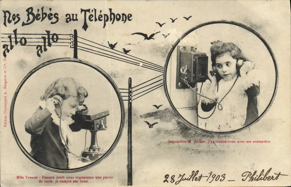 Unsere Babys am Telefon — Édition A. Bergénet et Cie, N° 15 - Vorderseite
