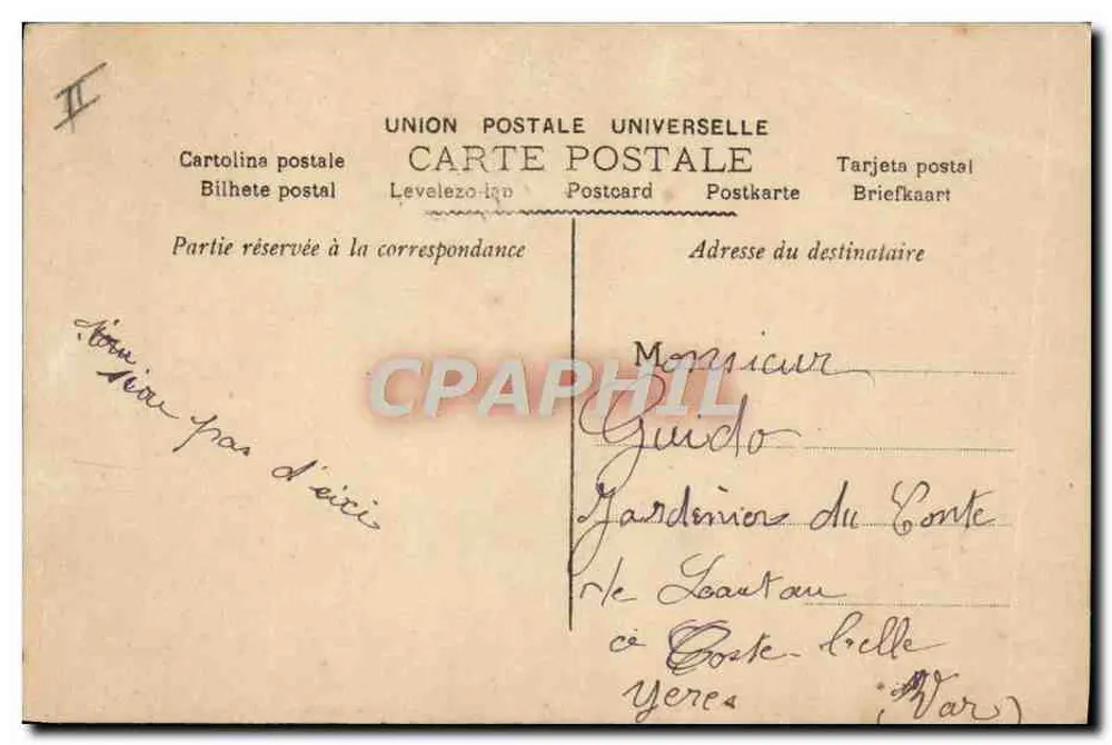 Chamada telefônica — cena de casal — editor desconhecido, n° 9048 - Verso
