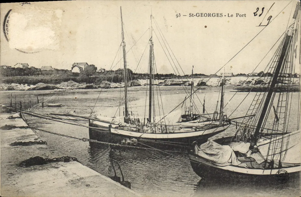 St-Georges - Le Port — porto com vários barcos — editor Noytia, n° 93 - Frente