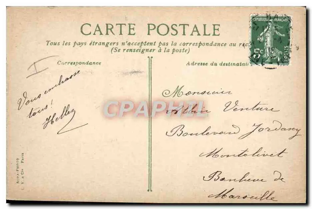 Le Havre - Pescadores — editor LV.2.CH, n°8 - Verso