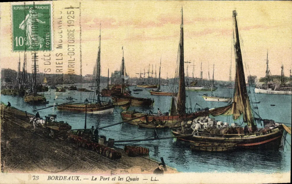 Bordeaux — Der Hafen und die Kai — LL. - Vorderseite