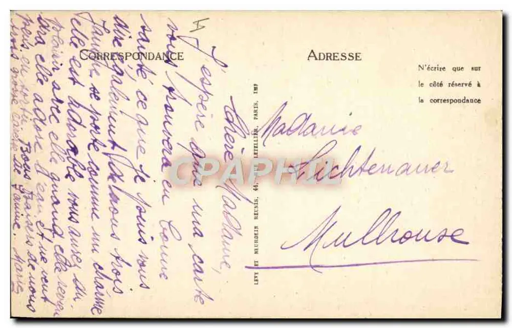 Les Sables-d'Olonne — Ansicht des Schleppens der sardischen Boote — A la Providence, Buchhandlung LL - Rückseite