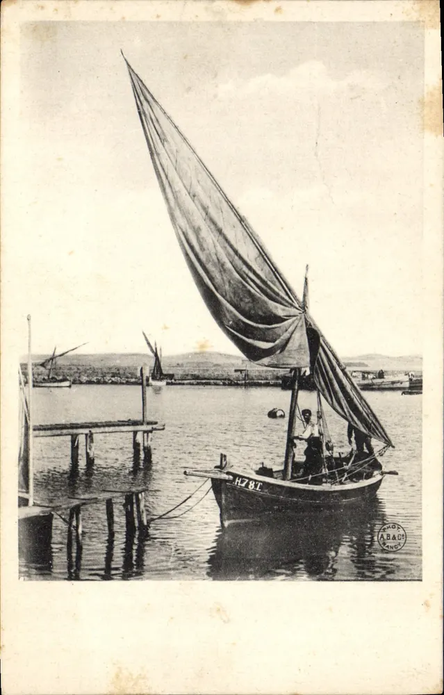जहाज — पोर्ट — छापवाला A.B.&Co. संख्या H78T - आगे