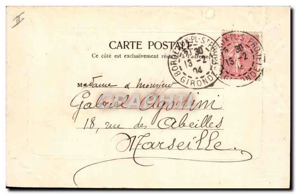 Bordeaux — Os Quais — Edição Postal Fotográfica n°14669 - Verso