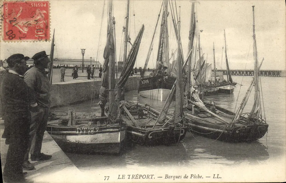Le Tréport — Barcos de Pesca — LL. n°77 - Frente