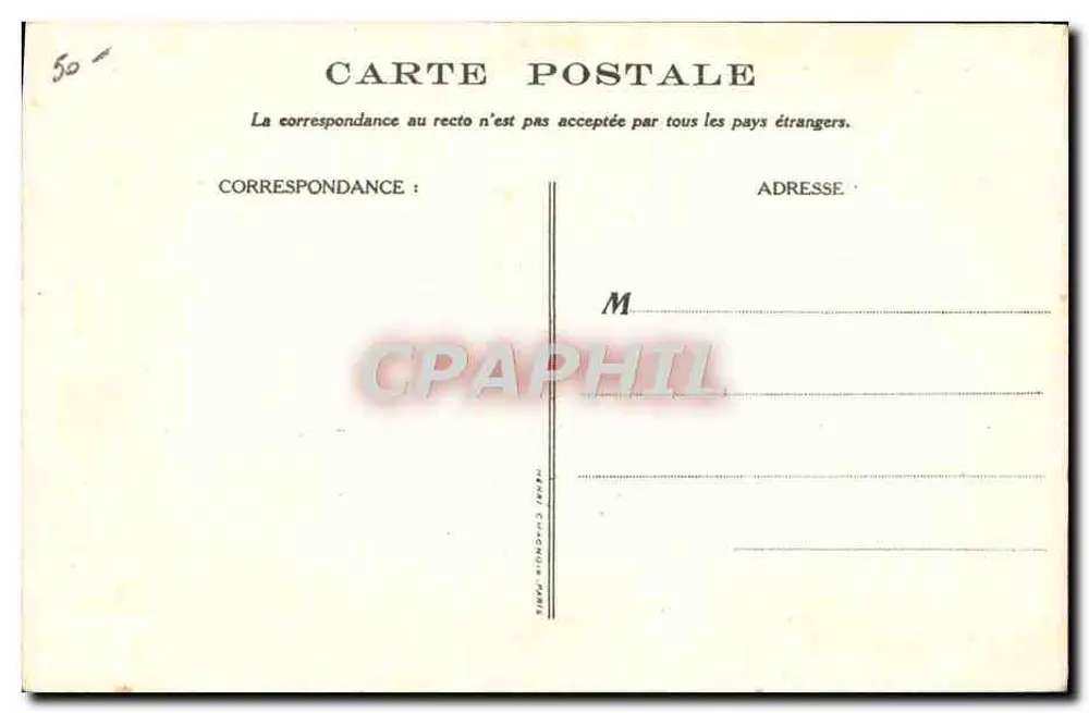 Les Misérables — Wie der kleine Gavroche sich von Napoleon dem Großen bedient — Verlag H. M. de Léon, Paris - Rückseite