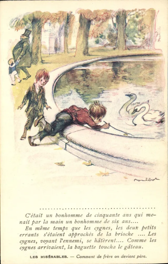 Les Misérables — Wie ein Bruder zum Vater wird — Verlag Mény-Cuvelier, Paris - Vorderseite