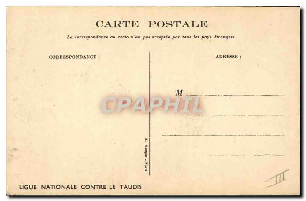 Dzieci w szpitalu — On dort pas bien à l'hôpital, les lits sont trop mous — wydawca: Ligue Nationale Contre le Taudis - Rewers