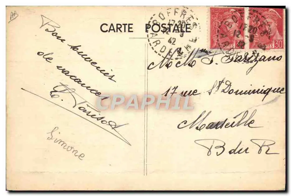 Ruheplatz für die Arbeiterin "La Ruche Marseillaise" — Boffres (Ardèche) - Rückseite