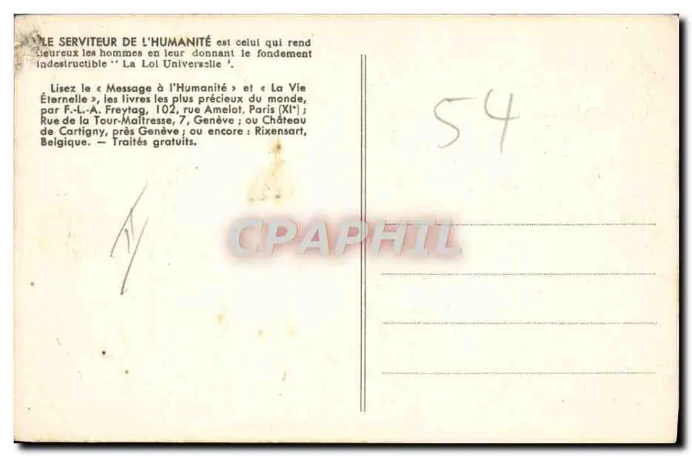 Biuro służącego — 609 — - Rewers
