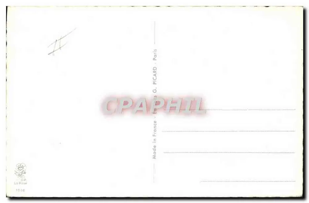 É divertido sair com você — caricatura de Chap — Éditions G. Picard, n° 1016 - Verso