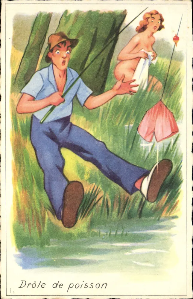 Schöner Fisch — humoristische Illustration — Verlag nicht sichtbar - Vorderseite