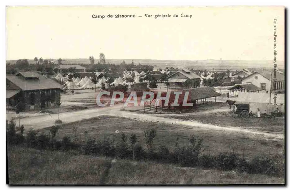 Camp de Sissonne — Vista geral do Camp — Totalemb-Durante, editor, Strasbourg - Frente