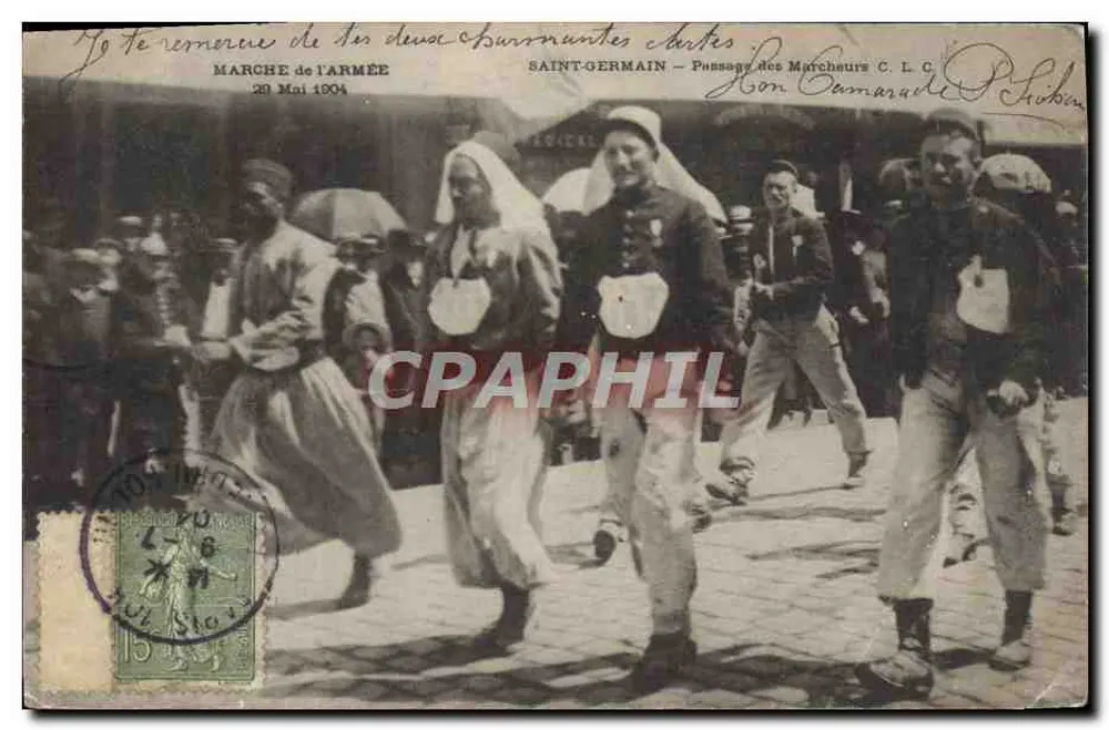 Armee-Marsch — Durchgang der Marschierenden C.L.C. — Saint-Germain - Vorderseite