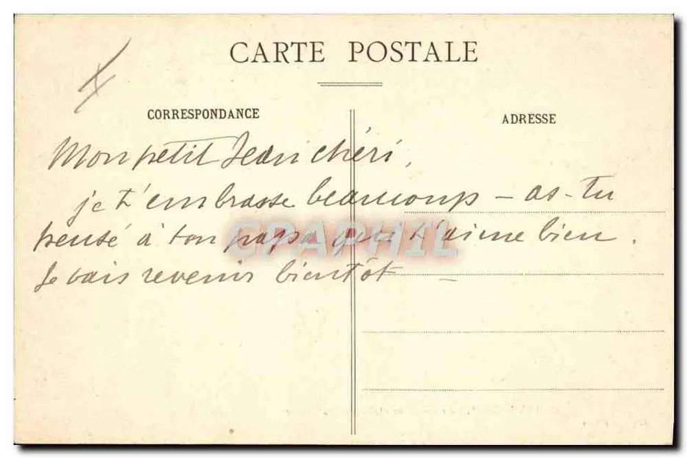 MAILLY-le-CAMP — Ankunft eines Infanterieregiments — A. Verry, Verlag - Rückseite