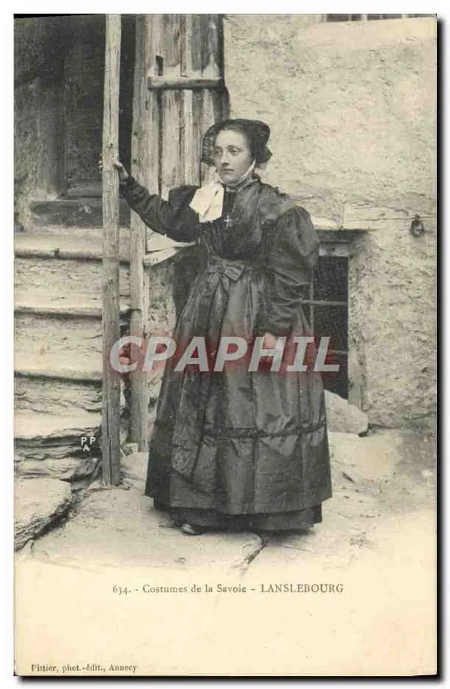 Trajes da Saboia - LANSLEBOURG — Ptitier, fot.-edit., Annecy, n° 634 - Frente