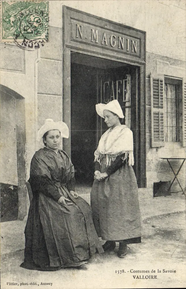 Trajes da Saboia — Valloire — l'illtier, fot.-édit., Annecy - Frente