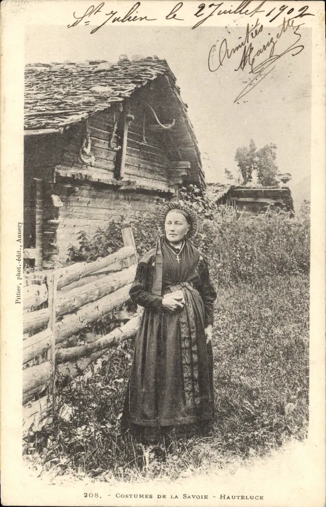 Trajes da Saboia - Hauteluce — Pitter, fot. editado, Amnece, n°208 - Frente