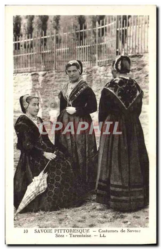 Savoie Pittoresque — Trajes de Savoie — Séez-Tarentaise — LL - Frente