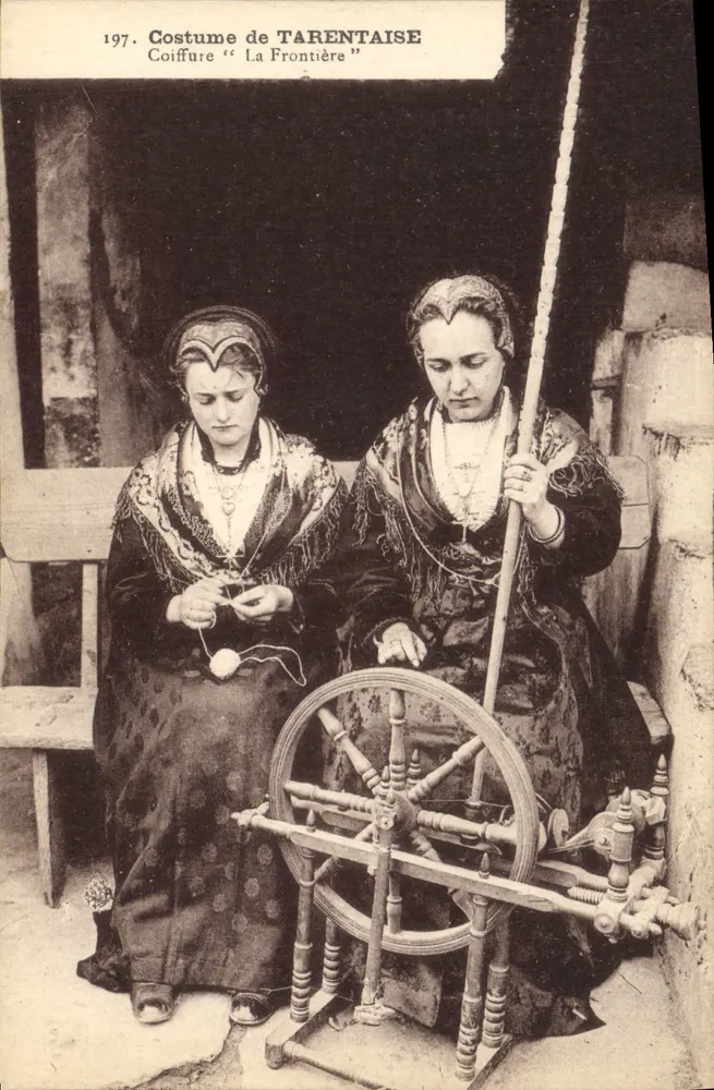 Traje de TARENTAISE — Cabelo "La Frontière" — Edição Béroul, Bourg-Saint-Maurice - Frente