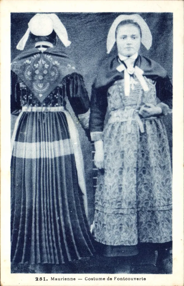 Maurienne — Traje de Fontcouverte — Grimal, Chambéry, n°261 - Frente