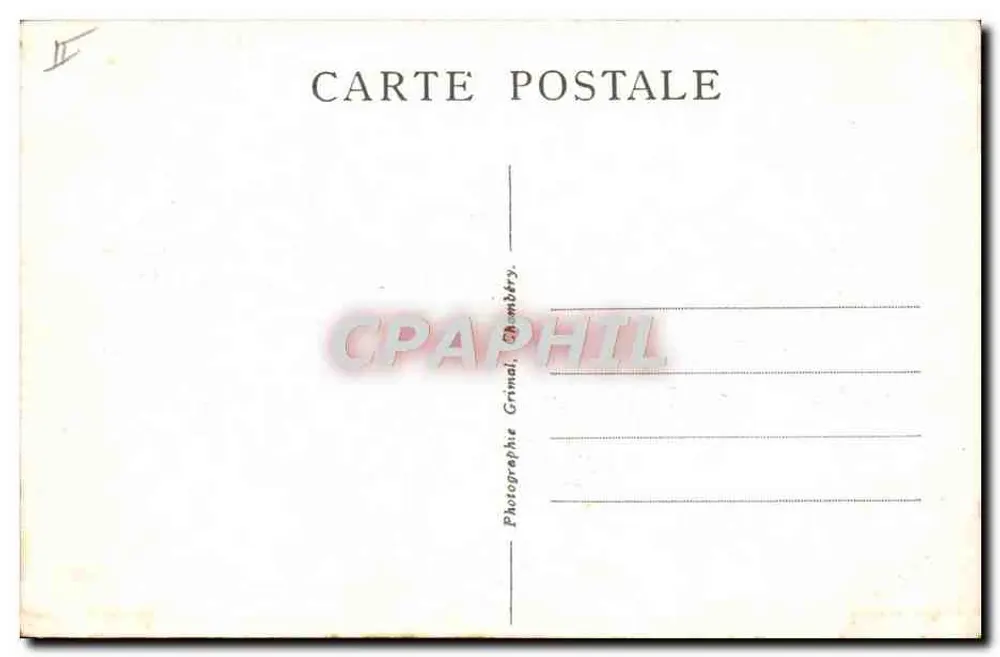 Maurienne — Traje de Fontcouverte — Grimal, Chambéry, n°261 - Verso