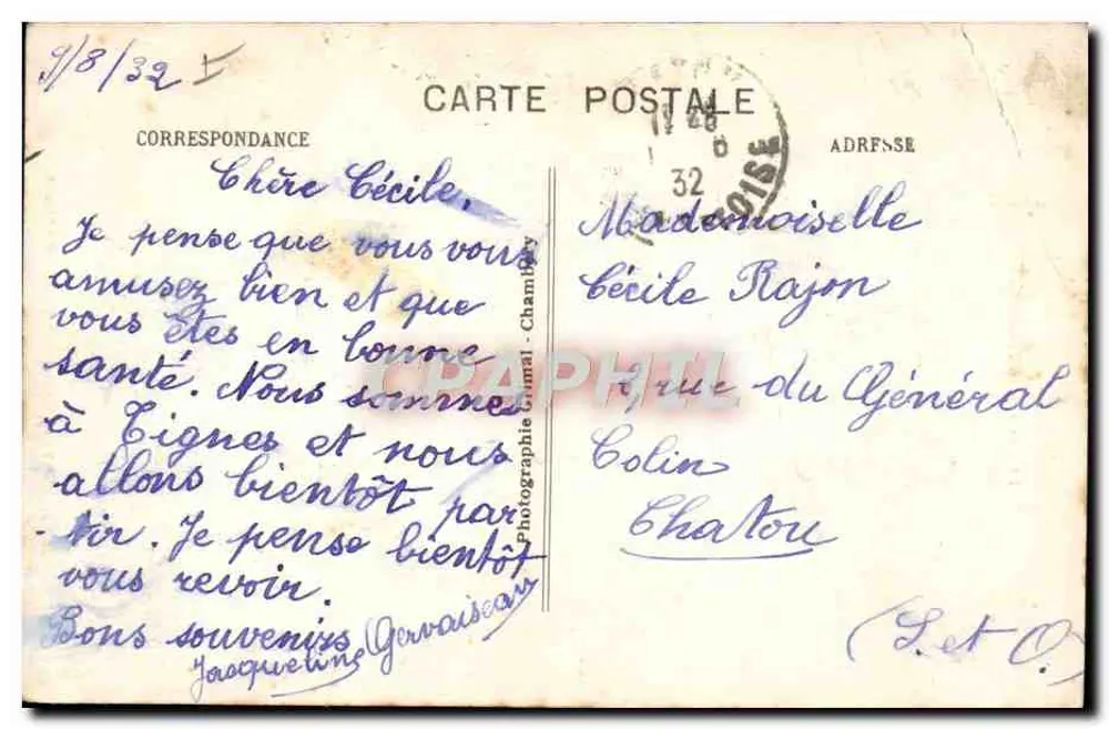 Savoie — Costume de la Tarentaise — éditeur LA SAVOIE TOURISTIQUE, n° 2268 A - Verso