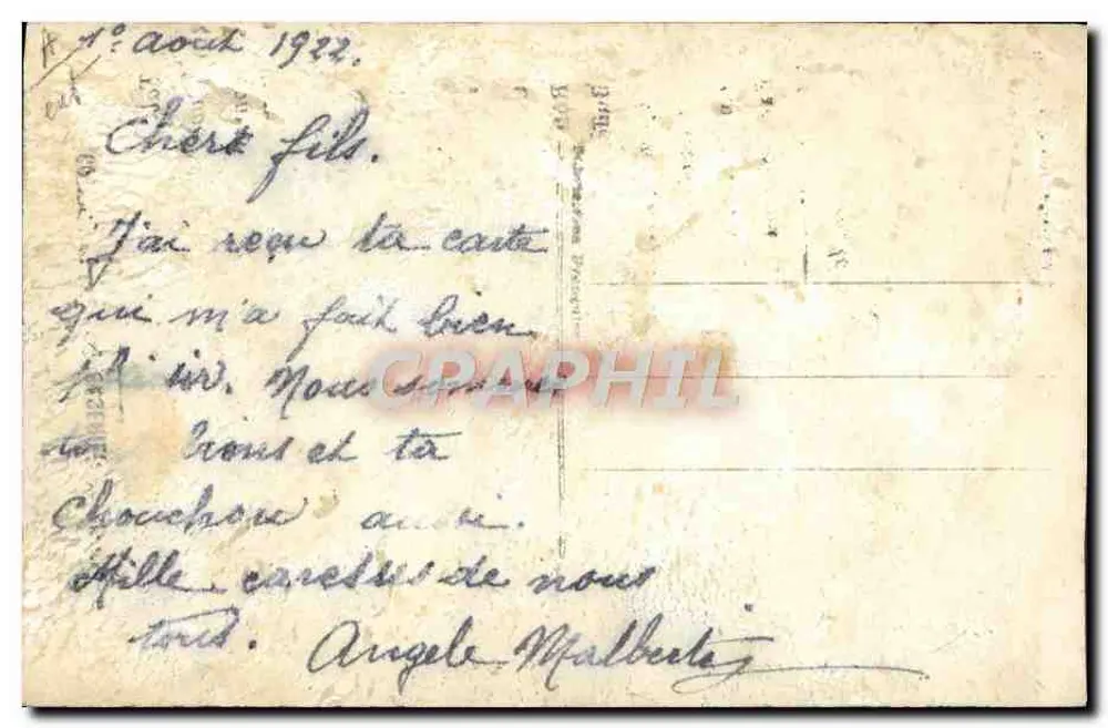 Die Wilde Frau — Portrait einer Frau in schwarzem Kleid mit Pelzbesatz — Verlag unbekannt - Rückseite