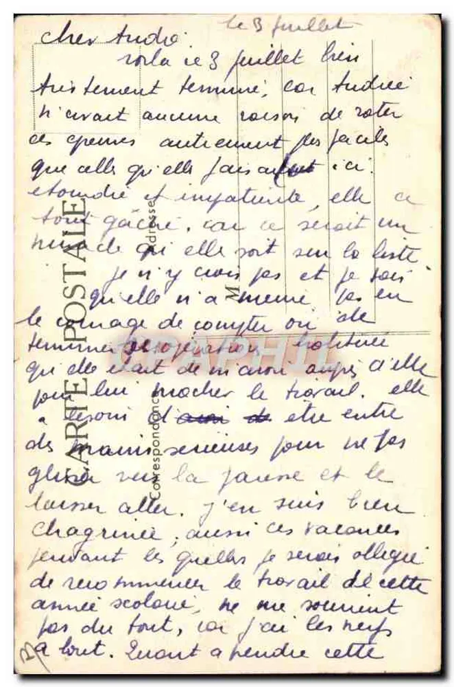 Departement der Sarthe — Scott Emulsion — Verlag: Scott Collection - Rückseite
