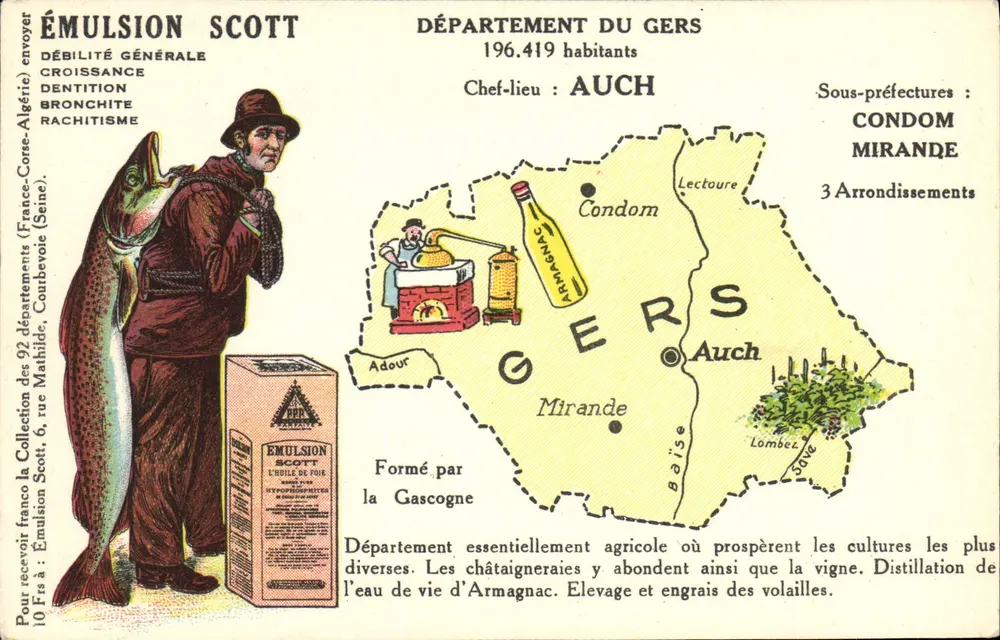 Département du Gers — Emulsion Scott — Verlag: Emulsion Scott - Vorderseite