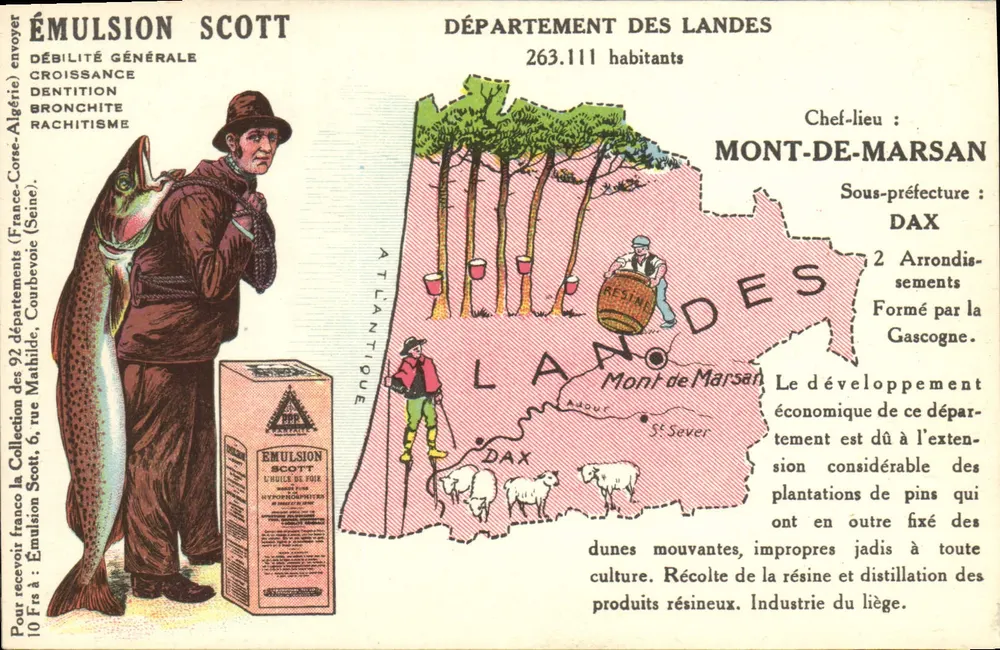 Département des Landes — Mont-de-Marsan — Émulsion Scott - Vorderseite